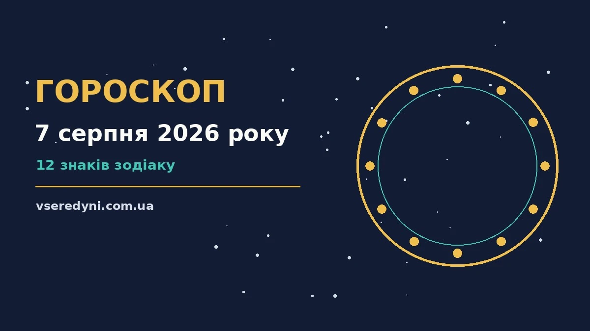 Гороскоп на 7 серпня 2026 року: можливості та обережність для всіх знаків Зодіаку