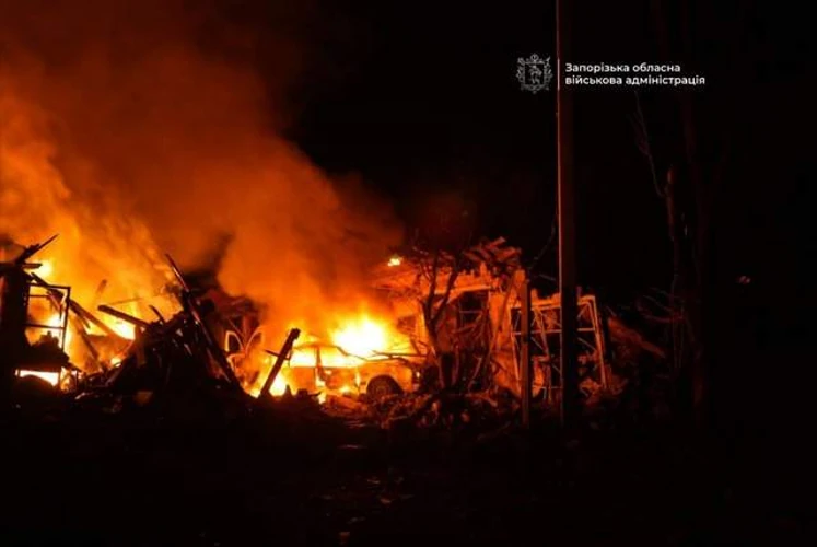 Наслідки атаки на металургійний комбінат «Запоріжсталь» у Запоріжжі