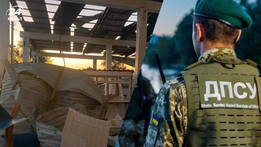 Пошкоджені будівлі та конструкції міжнародного пункту пропуску «Табаки» після нічного удару російських безпілотників, фото