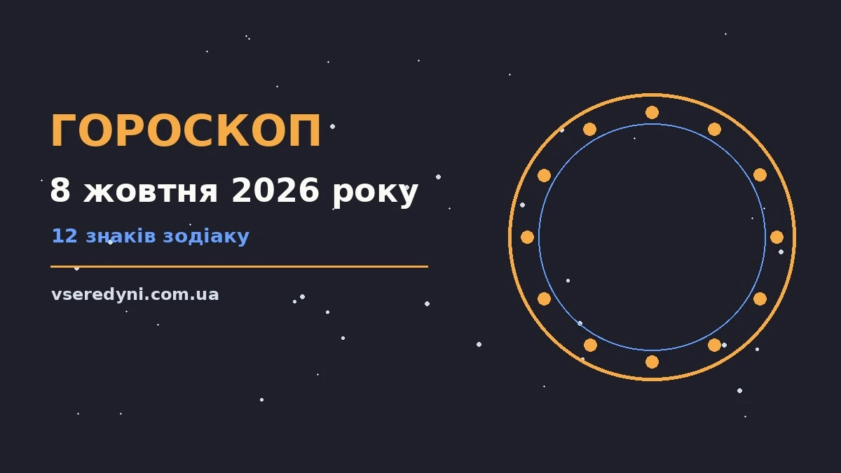 Гороскоп на 8 жовтня 2026 року: знаки Зодіаку, нотатки та чашка кави на столі